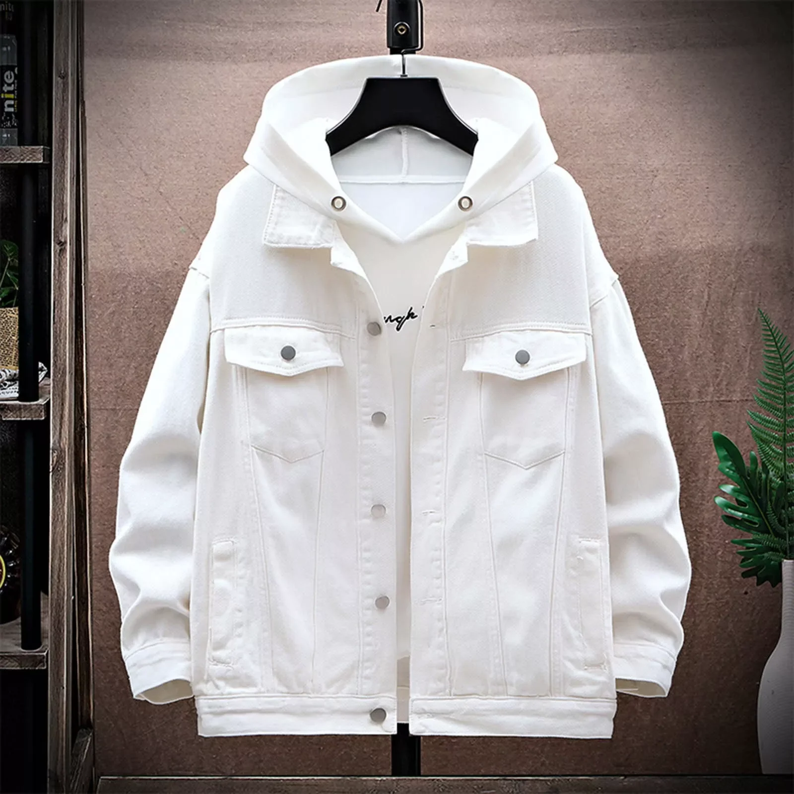 NEW IN Mens Fashion Solid Color Lapel Large Denim Pocket Jacket Mens Raincoats with Hood Fast Shipping
NEW IN Mens Fashion Solid Color Lapel Large Denim Pocket Jacket Mens Raincoats with Hood Fast Shipping