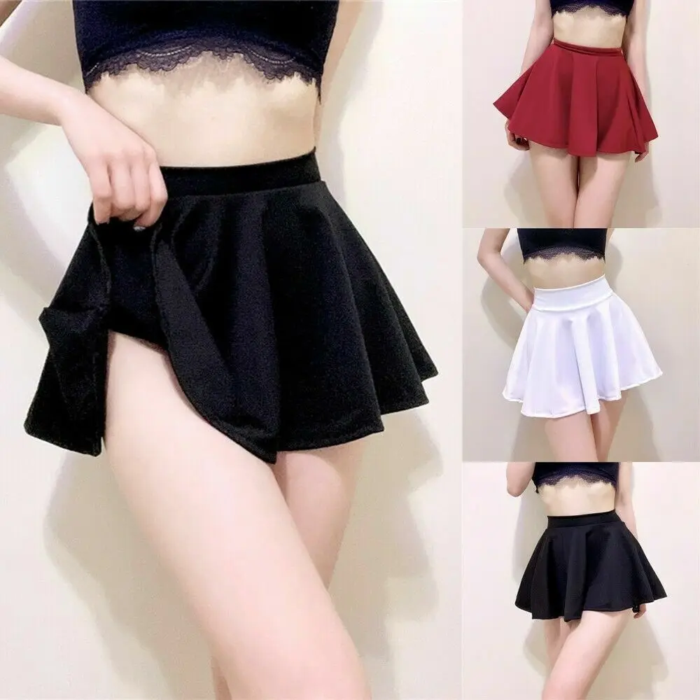 Women Sexy High Waist elasticity A-line Skater Mini Skirt Vintage Flared Pleated Skirts
Women Sexy High Waist elasticity A-line Skater Mini Skirt Vintage Flared Pleated Skirts