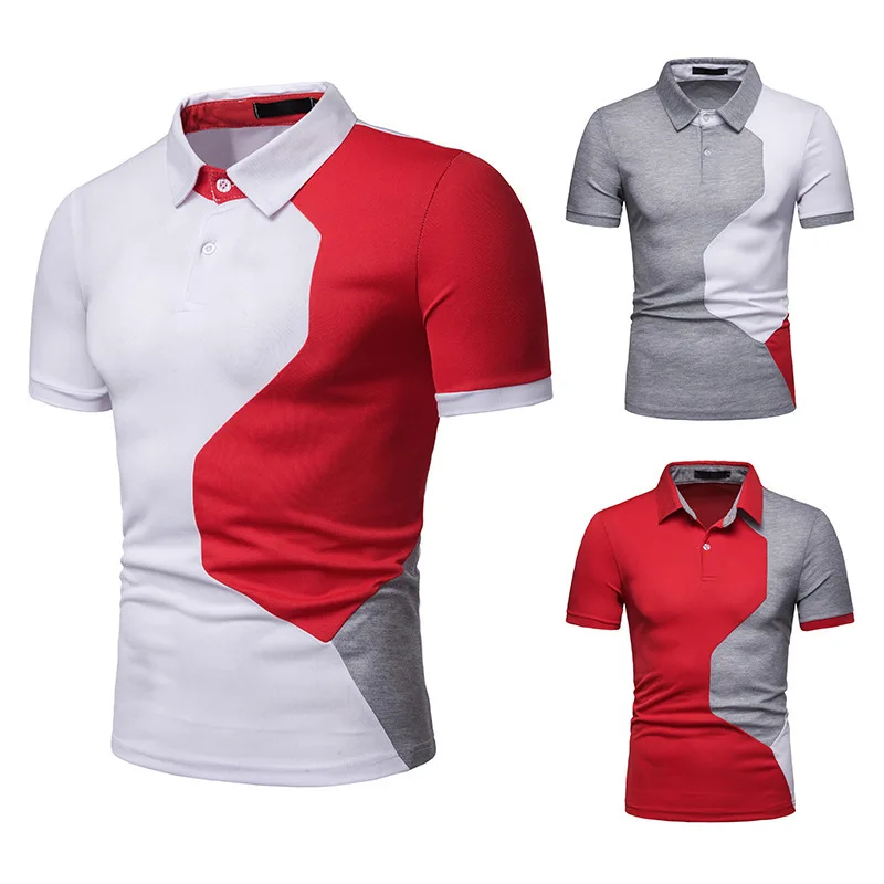 New Men Polo Shirt Casual High Quantity Polo Shirts Patchwork Loose European-Size Short-Sleeved T-shirts for Men
New Men Polo Shirt Casual High Quantity Polo Shirts Patchwork Loose European-Size Short-Sleeved T-shirts for Men