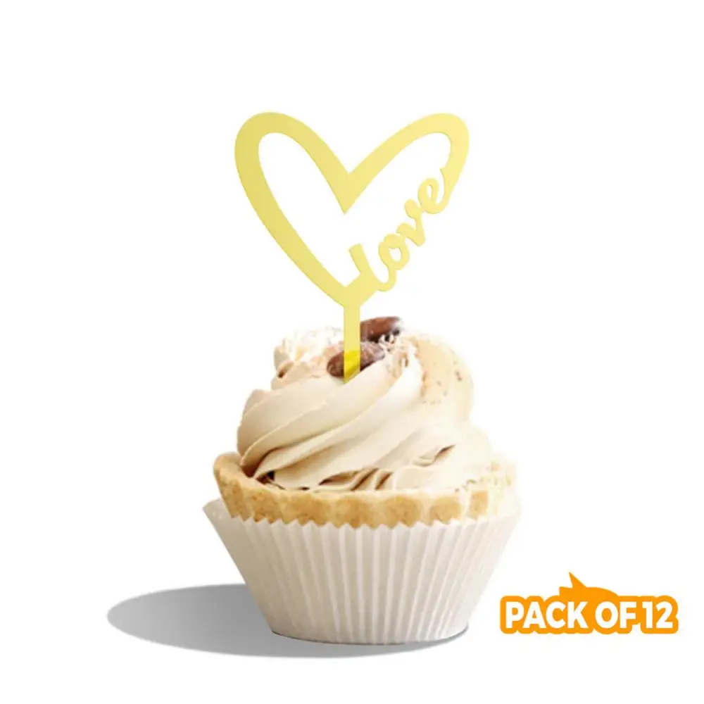 12 Sets Cupcakes Card Happy Valentines Day Durable Cake Topper Acrylic Dessert Cake Diy Decorations Baking Decoration Wholesale
12 Sets Cupcakes Card Happy Valentines Day Durable Cake Topper Acrylic Dessert Cake Diy Decorations Baking Decoration Wholesale