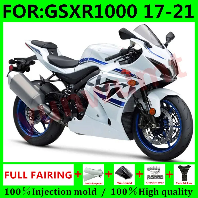 Комплект обтекателей для нового мотоцикла, подходит для SUZUKI GSX-R1000 17 18 19 20 21 GSXR1000 2017 2018 k17, обтекатель кузова, синий, белый
Комплект обтекателей для нового мотоцикла, подходит для SUZUKI GSX-R1000 17 18 19 20 21 GSXR1000 2017 2018 k17, обтекатель кузова, синий, белый
