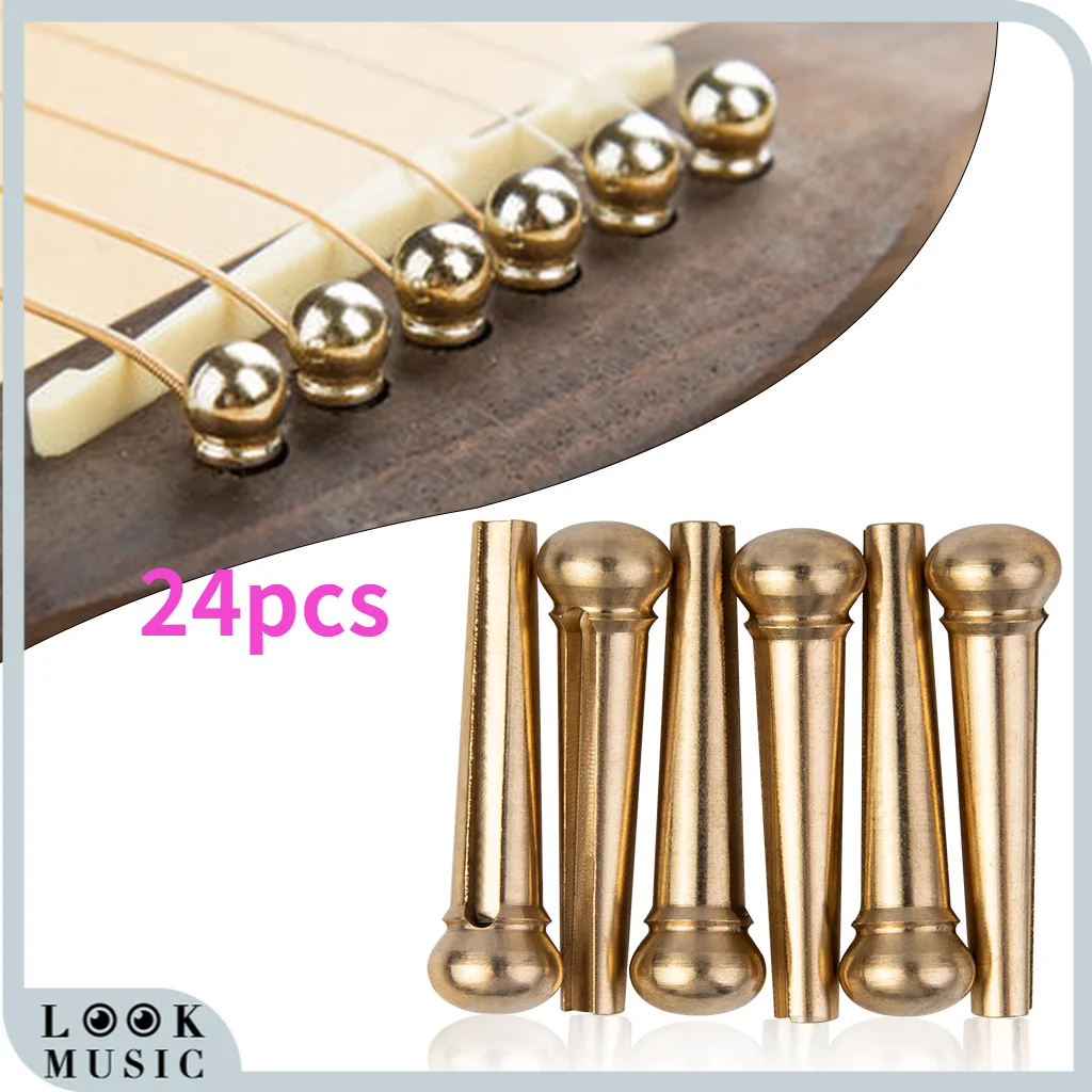 24pcs Bridge Pins Acoustic Guitar Bridge Pins Gilding Acoustic Pins For Acoustic Guitar Bridge Pin String End Pin Brass
24pcs Bridge Pins Acoustic Guitar Bridge Pins Gilding Acoustic Pins For Acoustic Guitar Bridge Pin String End Pin Brass
