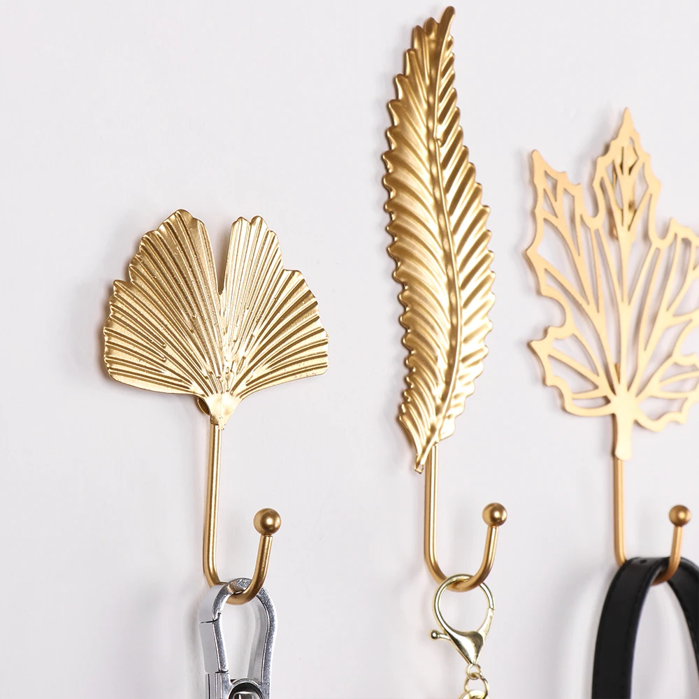 Nordic Style Gold/Green Leaf Shape Wrought Iron Hook Wall Hanger Hanging Wall Coat RackFor Towel Clothes Home Organization
Nordic Style Gold/Green Leaf Shape Wrought Iron Hook Wall Hanger Hanging Wall Coat RackFor Towel Clothes Home Organization