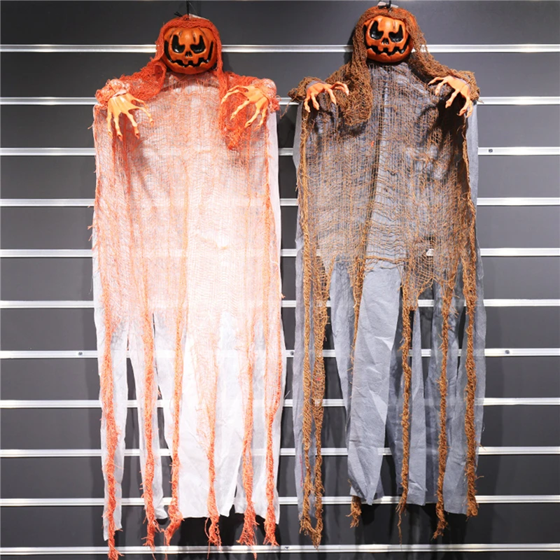 New Halloween Pumpkin Hanging Ghost Sound Control Lamp Terror Decoration Supplies Secret Room Escape Props
New Halloween Pumpkin Hanging Ghost Sound Control Lamp Terror Decoration Supplies Secret Room Escape Props