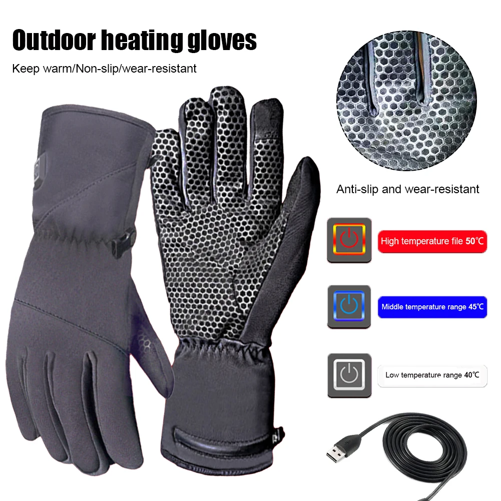 Cycling Heated Gloves Rechargeable 3-Level Adjustable Hand Warmer Thermal Gloves for Camping Fishing Skiing Outdoor Activities
Cycling Heated Gloves Rechargeable 3-Level Adjustable Hand Warmer Thermal Gloves for Camping Fishing Skiing Outdoor Activities