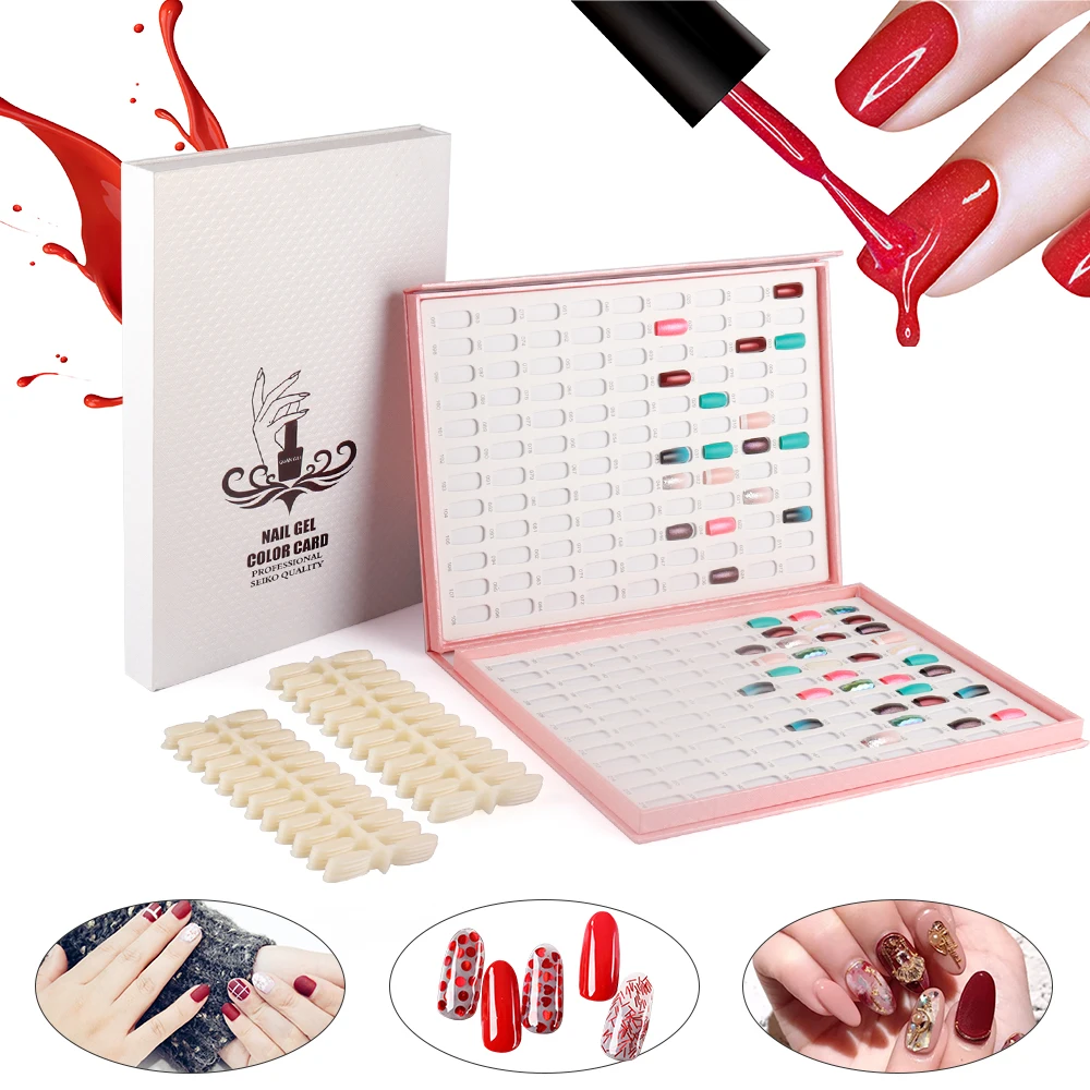 216 Colors Nail Tips Display Book DIY Nail Art Showing Shelf Gel Nail Polish Color Card Chart Painting Dedicated Display Board
216 Colors Nail Tips Display Book DIY Nail Art Showing Shelf Gel Nail Polish Color Card Chart Painting Dedicated Display Board