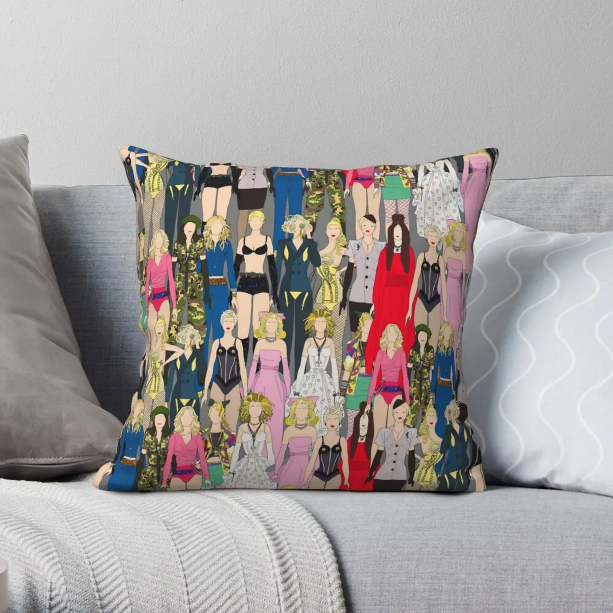 Madonna Square Pillowcase Polyester Linen Velvet Creative Zip Decor Home Cushion Cover
Madonna Square Pillowcase Polyester Linen Velvet Creative Zip Decor Home Cushion Cover