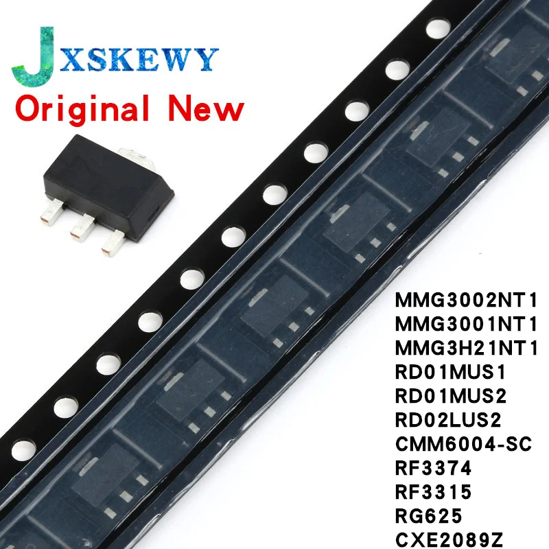 10 шт. MMG3002NT1 MMG3001NT1 MMG3H21NT1 RD01MUS1 RD01MUS2 RD02LUS2 CMM6004-SC RF3374 RF3315 RG625 CXE2089Z SOT-89 IC
10 шт. MMG3002NT1 MMG3001NT1 MMG3H21NT1 RD01MUS1 RD01MUS2 RD02LUS2 CMM6004-SC RF3374 RF3315 RG625 CXE2089Z SOT-89 IC