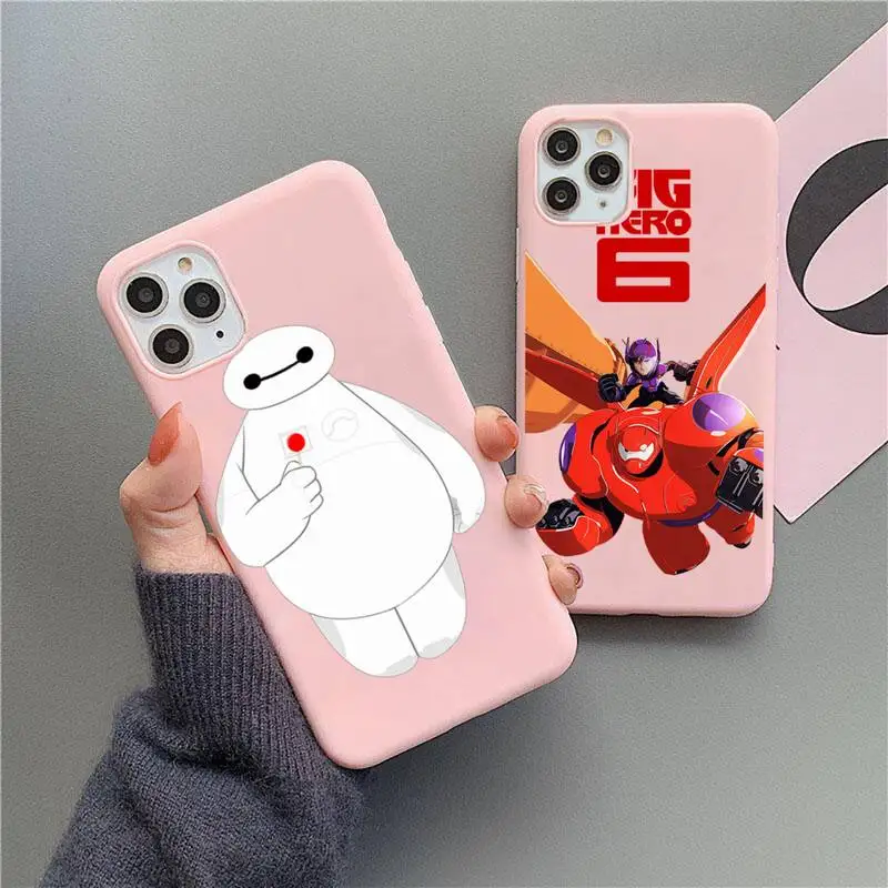 Baymax Big Hero 6 Phone Case For iphone 13 12 11 Pro Max Mini XS 8 7 6 6S Plus X SE 2020 XR Matte Candy Pink Silicone cover
Baymax Big Hero 6 Phone Case For iphone 13 12 11 Pro Max Mini XS 8 7 6 6S Plus X SE 2020 XR Matte Candy Pink Silicone cover