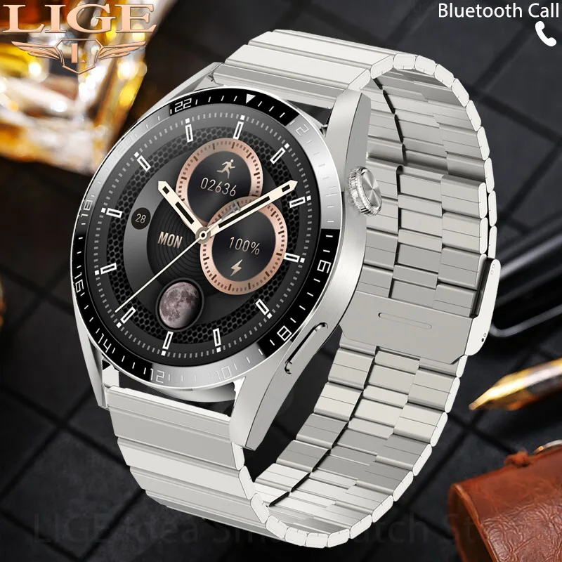 LIGE Call Smart Watch Men For Huawei Watches Steel Watchband Smartwatch Outdoor Sports Weather Wristwatch IP67 Waterproof Clock
LIGE Call Smart Watch Men For Huawei Watches Steel Watchband Smartwatch Outdoor Sports Weather Wristwatch IP67 Waterproof Clock