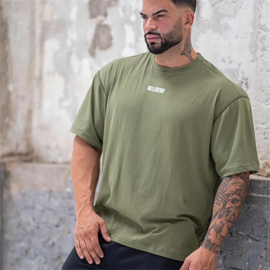 2022 Men printed Loose short sleeve T-shirt summer fashion Bodybuilding Fitness tops men's Comfortable tops M-3XL
2022 Men printed Loose short sleeve T-shirt summer fashion Bodybuilding Fitness tops men's Comfortable tops M-3XL