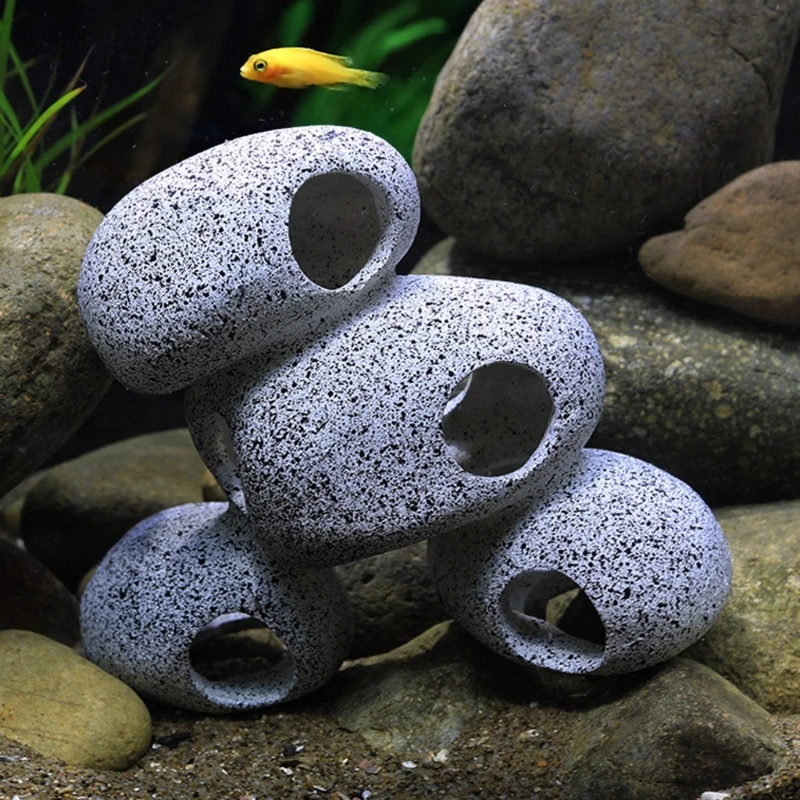 

Aquarium Rock Cave Fish Tank Pond Hideaway for Shrimp Cichlid Hiding Breeding Spawning Hideout Decor