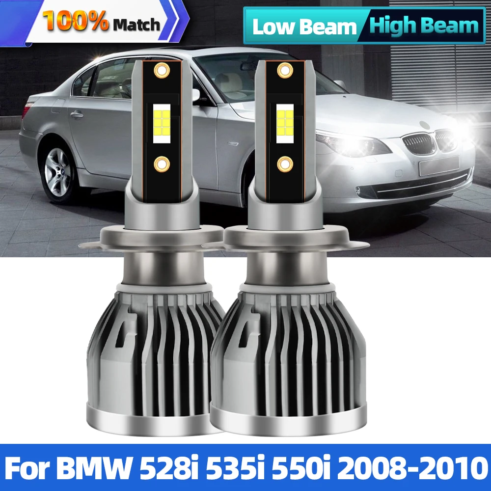 2Pcs 20000LM 120W H7 LED Headlight High Power Auto Turbo Lamp 6000K White Car Light Bulb 12V For BMW 528i 535i 550i 2008-2010
2Pcs 20000LM 120W H7 LED Headlight High Power Auto Turbo Lamp 6000K White Car Light Bulb 12V For BMW 528i 535i 550i 2008-2010