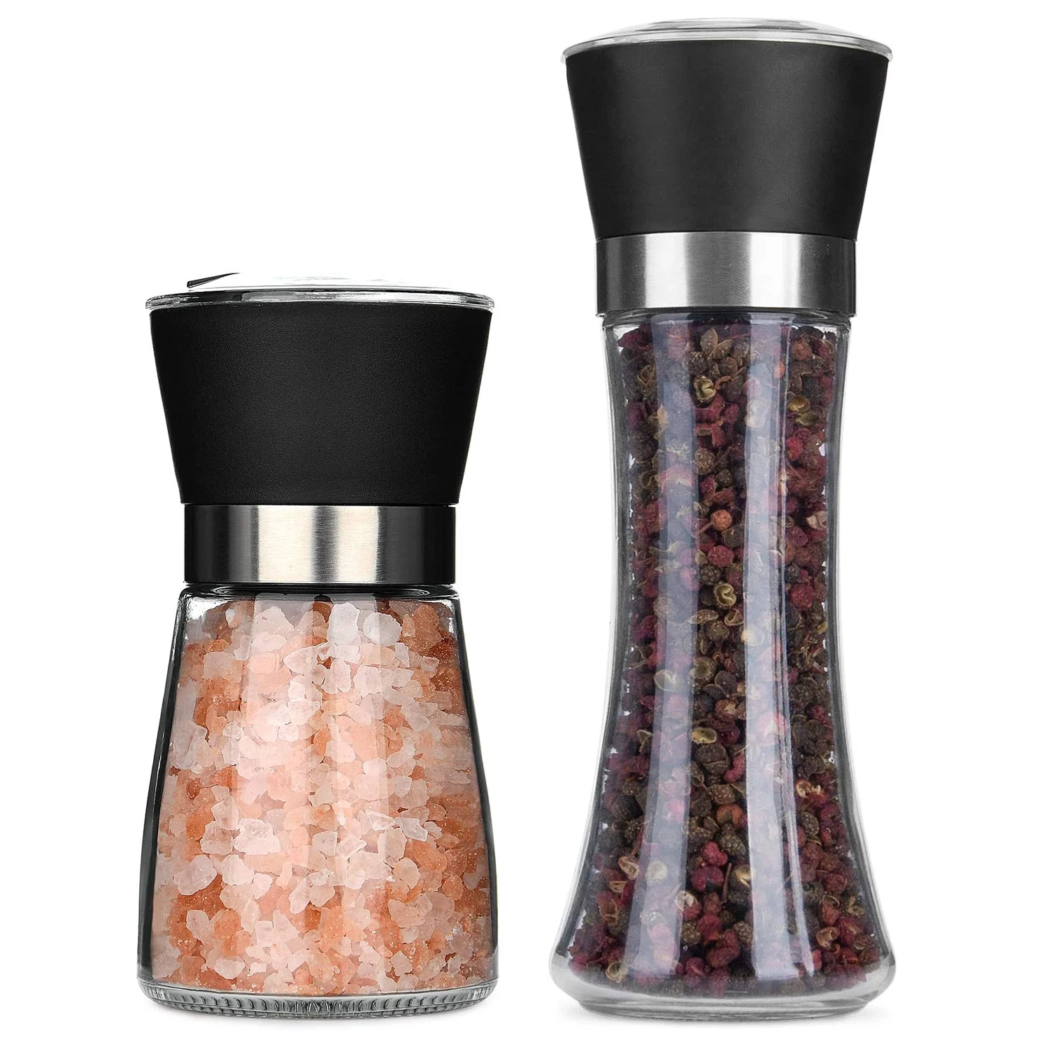 Pepper Grinder Glass Manual Salt and Pepper Mill Grinder Spice Shakers Portable Spicejar Containers Kitchen Tools Accessories
Pepper Grinder Glass Manual Salt and Pepper Mill Grinder Spice Shakers Portable Spicejar Containers Kitchen Tools Accessories