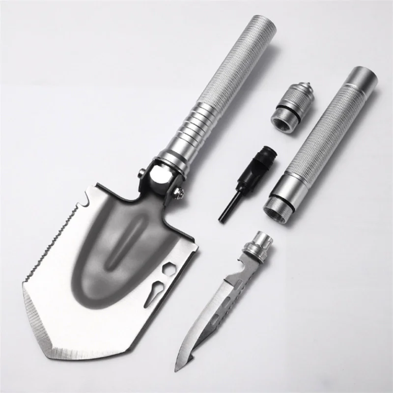 Outdoor Military Tactical Multifunction Shovel Nuggets Tools Camping Survival Folding Spade Tool Car Equipment Snow Shovel 
Outdoor Military Tactical Multifunction Shovel Nuggets Tools Camping Survival Folding Spade Tool Car Equipment Snow Shovel