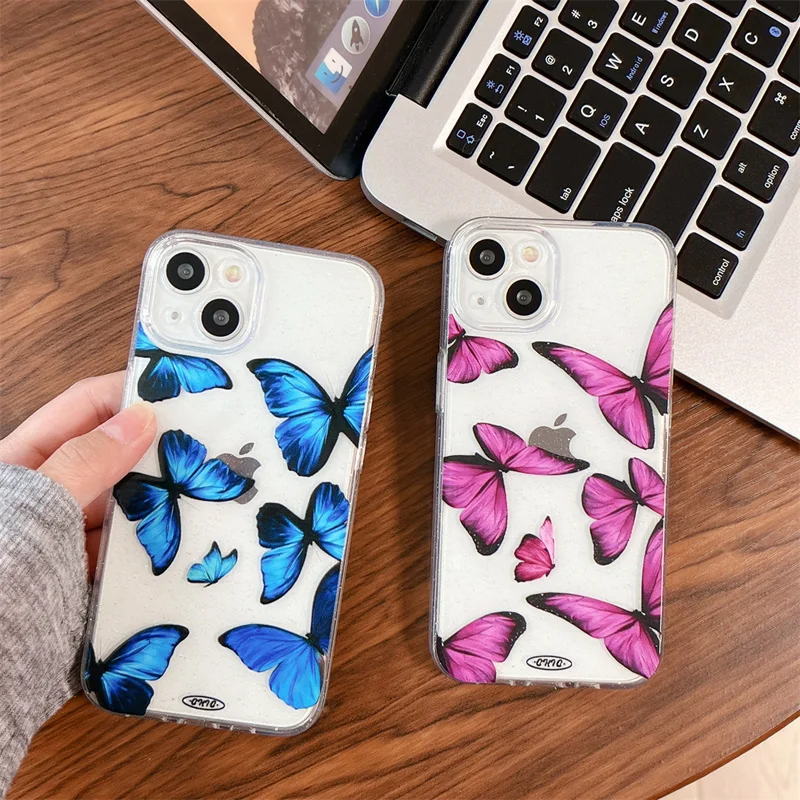 Cute Butterfly Clear Glitter Phone Case For iPhone 14 Pro Max 11 12 13 Pro Max Transparent Soft Silicone Protection Cover Cases
Cute Butterfly Clear Glitter Phone Case For iPhone 14 Pro Max 11 12 13 Pro Max Transparent Soft Silicone Protection Cover Cases