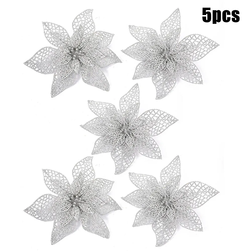 Brand New Christmas Artificial Flowers Party Poinsettia Glitter Flower Holiday Non-Breakable Ornaments Wedding
Brand New Christmas Artificial Flowers Party Poinsettia Glitter Flower Holiday Non-Breakable Ornaments Wedding