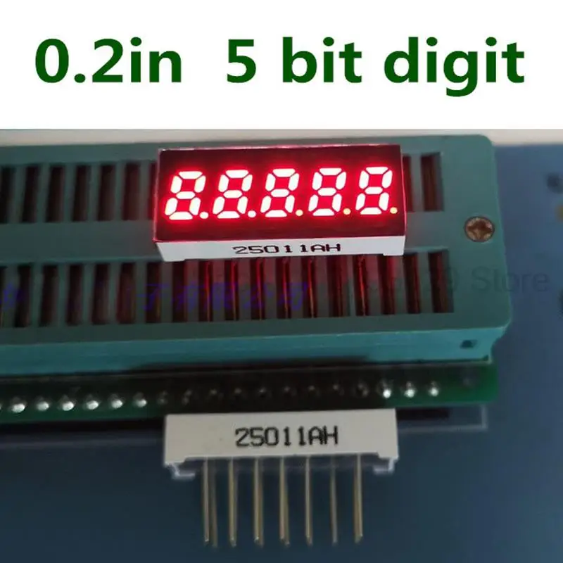5 Bit 7 Segment RED LED Display 0.2 inch Digital Tube Plastic Metal Common ANODE(Nixie tube)
5 Bit 7 Segment RED LED Display 0.2 inch Digital Tube Plastic Metal Common ANODE(Nixie tube)