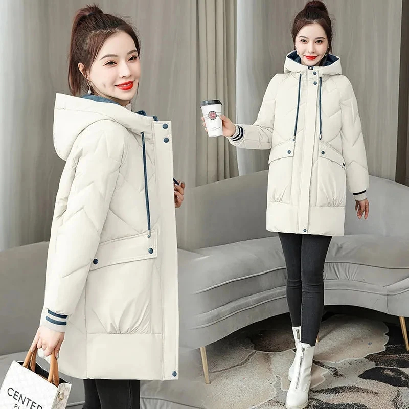 Down Cotton Coat Womens 2022 Autumn Winter New Large Size Loose Thick Warm Padded Jacket Women Fashion All-match Casual Parkas
Down Cotton Coat Womens 2022 Autumn Winter New Large Size Loose Thick Warm Padded Jacket Women Fashion All-match Casual Parkas