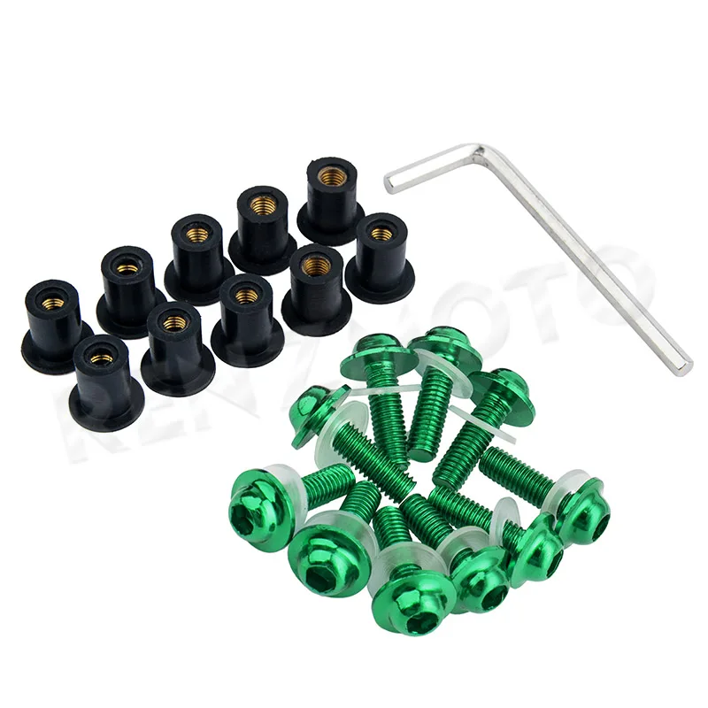 10pcs CNC Motorcycle Windshield Fairing Bolts Nuts Kit for Suzuki GSXR600750 K6 06-07
10pcs CNC Motorcycle Windshield Fairing Bolts Nuts Kit for Suzuki GSXR600750 K6 06-07
