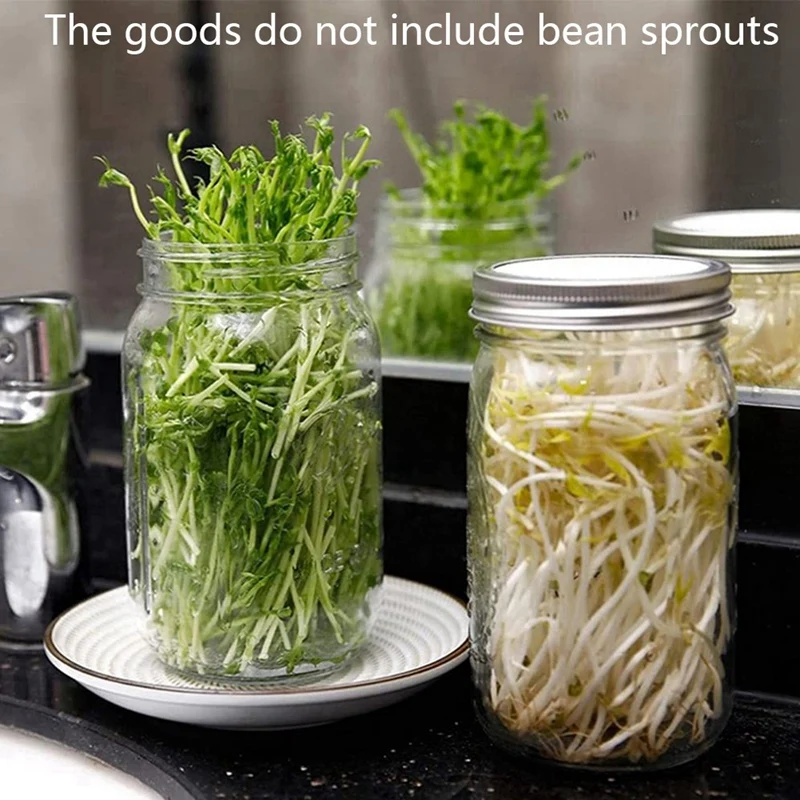 Wide Mouth Mason Jar Wide Mouth Quart Jars With Stainless Steel Screen Sprout Lids,86Mm,Stand,Tray And Canning Brush
Wide Mouth Mason Jar Wide Mouth Quart Jars With Stainless Steel Screen Sprout Lids,86Mm,Stand,Tray And Canning Brush