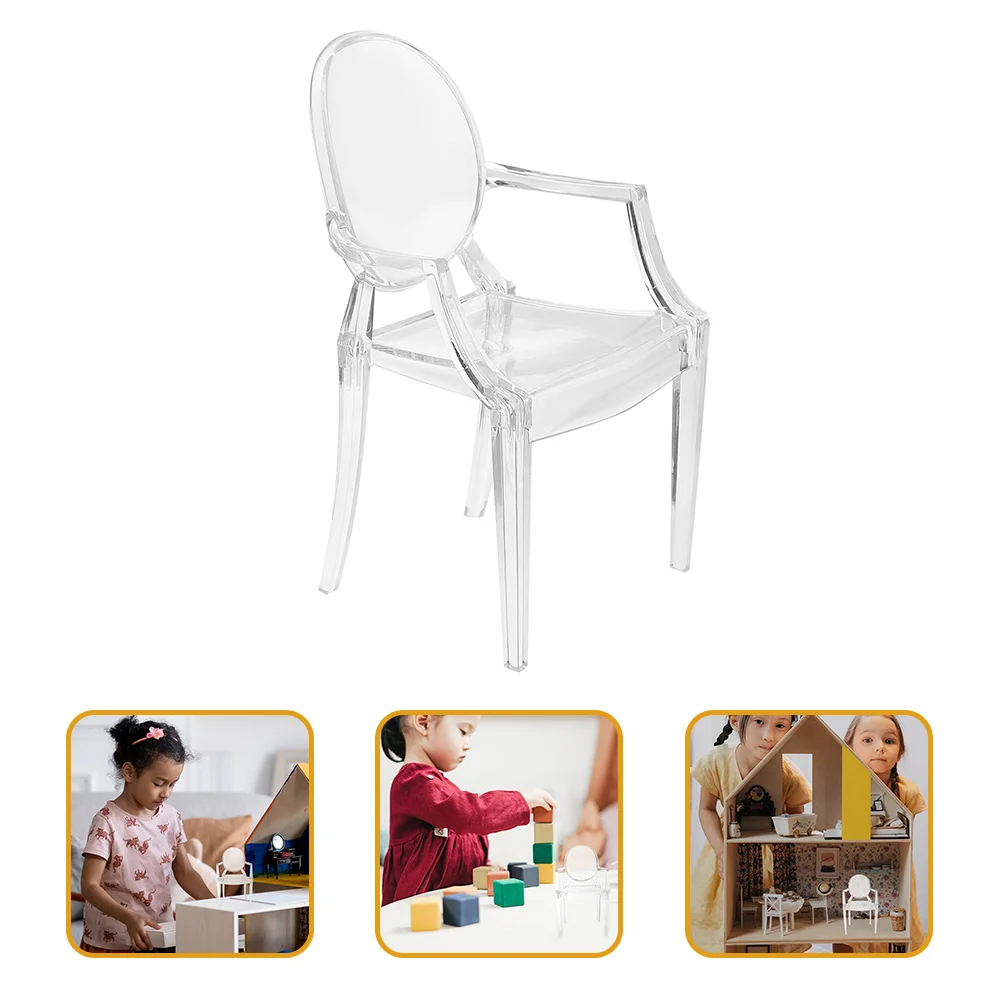 

Chair Miniature Mini Chairs Furniture Armchair House 6 Toy Accessories Kids Scale Model Crafts Decoration Toys Adornment High