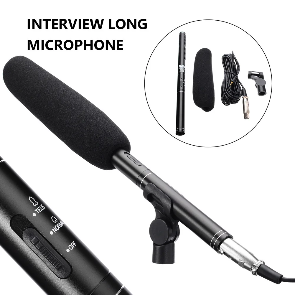 Professional Condenser Microphone Interview Recording Vlog Youtube Live Mic Super-cardioid for DSLR Camera Video Camcorder Sale
Professional Condenser Microphone Interview Recording Vlog Youtube Live Mic Super-cardioid for DSLR Camera Video Camcorder Sale