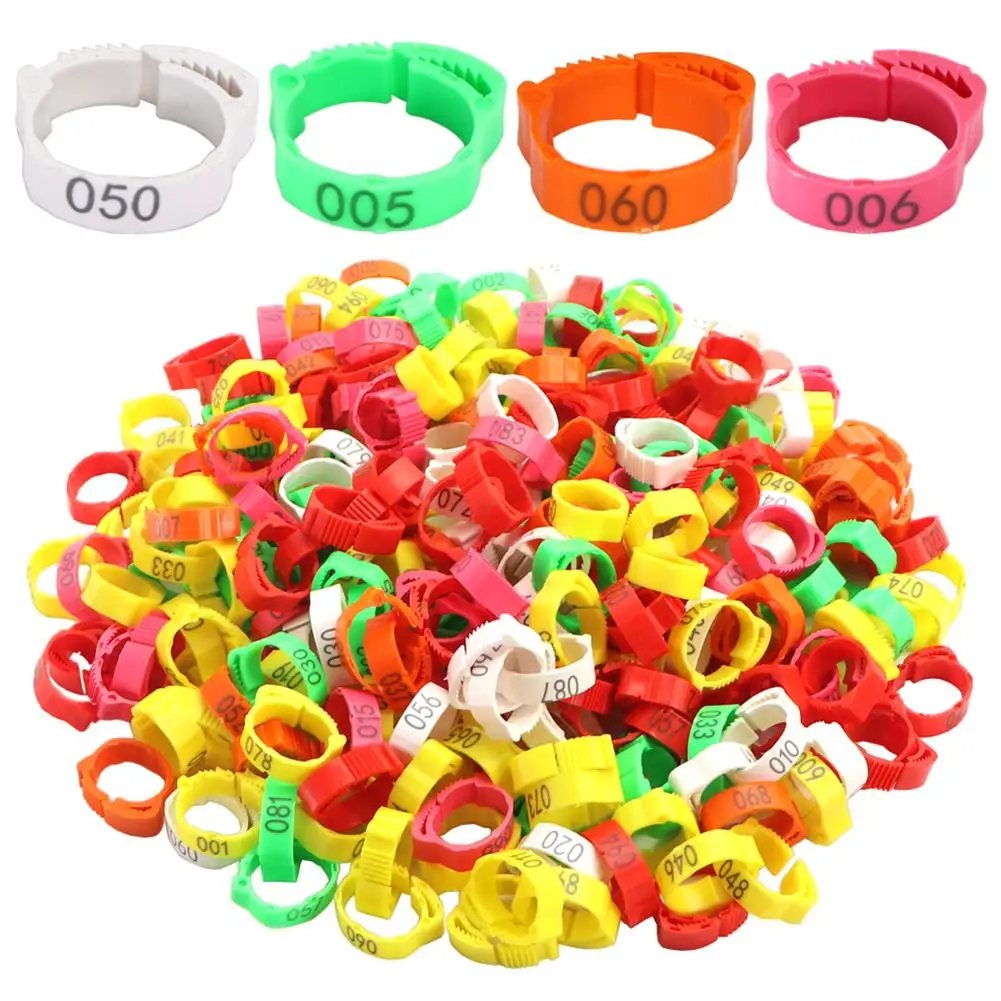 100Pcs/Color Adjustable Chicken Foot Rings Inner Diameter Size 2~2.4cm Chicken Poultry Flexible Retractable Foot Rings 6 Colors
100Pcs/Color Adjustable Chicken Foot Rings Inner Diameter Size 2~2.4cm Chicken Poultry Flexible Retractable Foot Rings 6 Colors