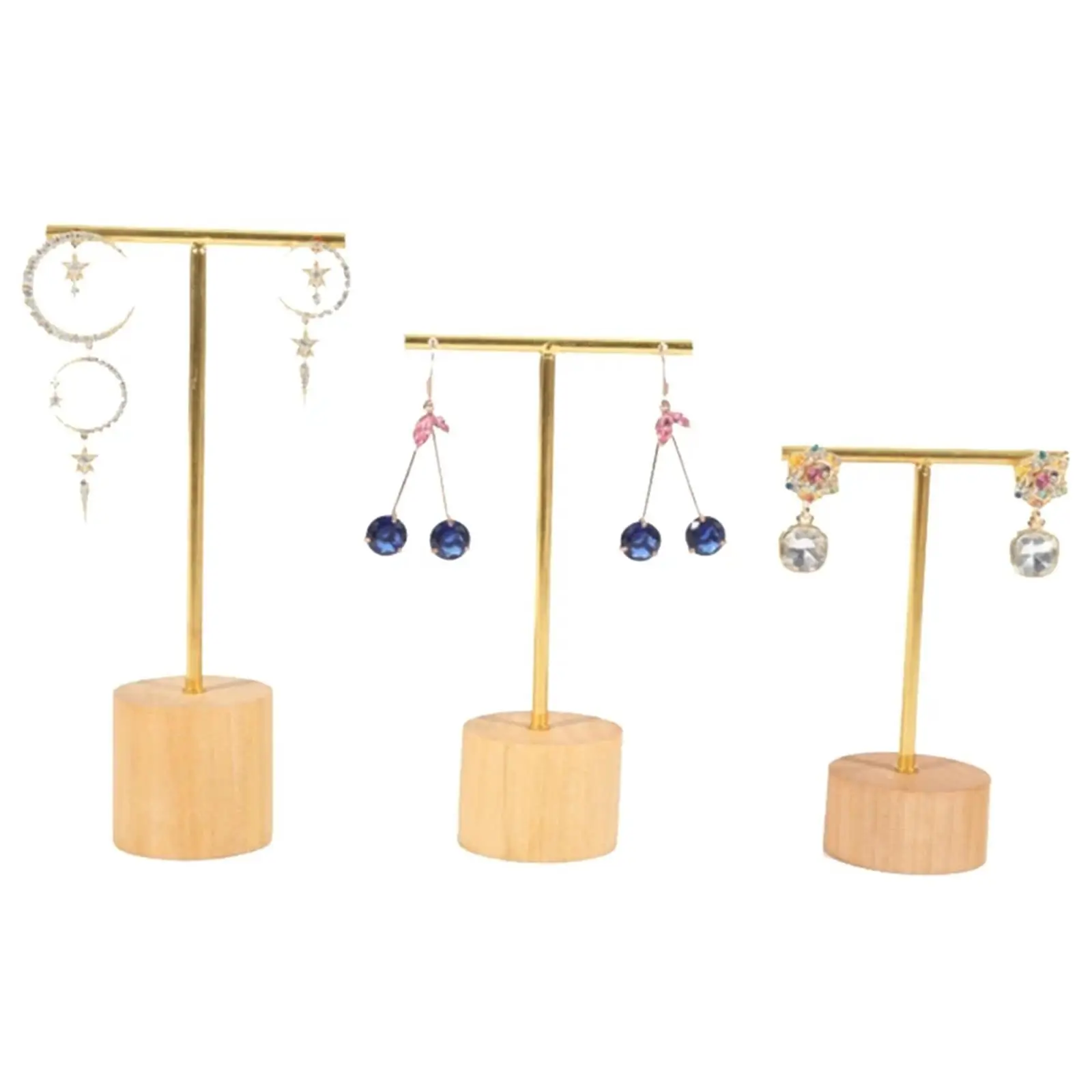 Stainless Steel T Shaped Earrings Storage Rack Jewelry Ornament Holder 3Pcs
Stainless Steel T Shaped Earrings Storage Rack Jewelry Ornament Holder 3Pcs