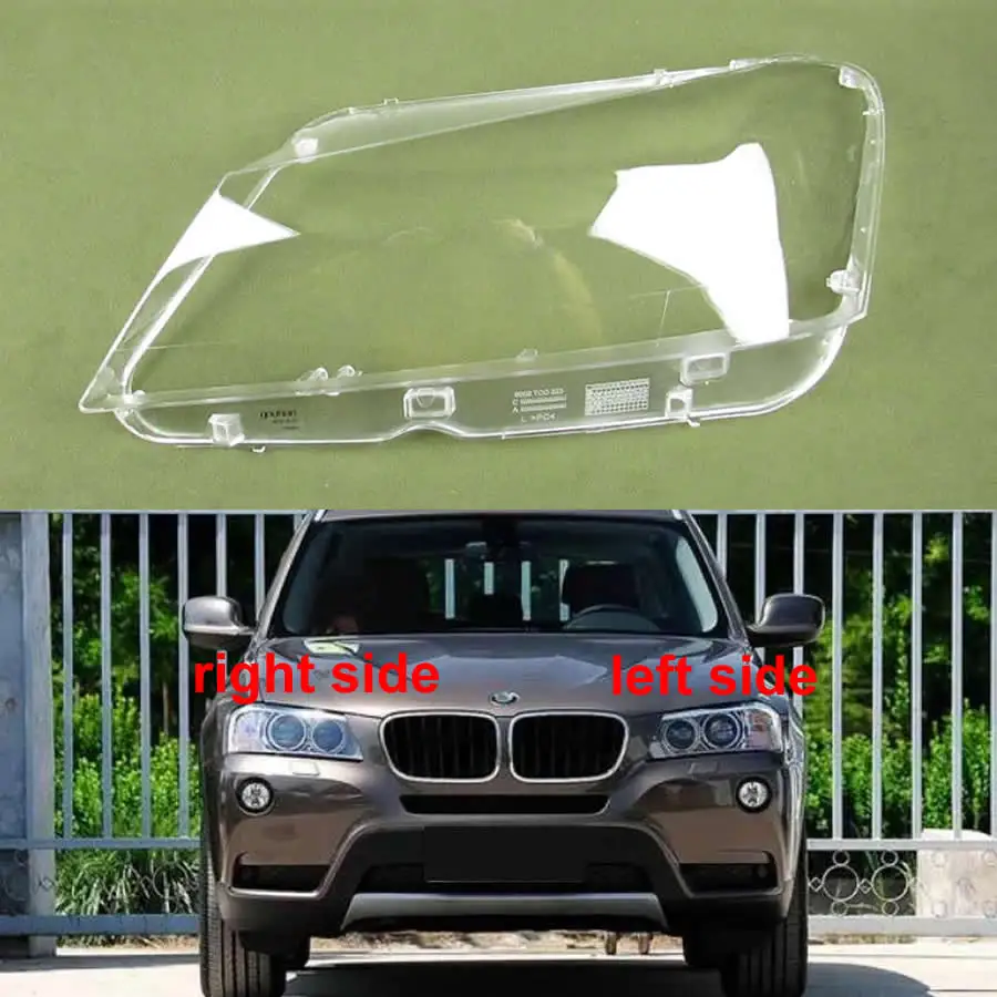 

For BMW X3 F25 2010 2011 2012 2013 Front Lampshade Transparent Shell Headlight Housing Headlamp Lamp Cover Lens Plexiglass
