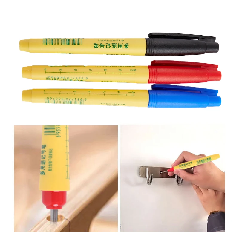 1Pcs Long Head Markers Pen Bathroom Woodworking Decoration Multi-purpose Deep Hole Marker Pens Pen Red/Black/Blue Ink
1Pcs Long Head Markers Pen Bathroom Woodworking Decoration Multi-purpose Deep Hole Marker Pens Pen Red/Black/Blue Ink