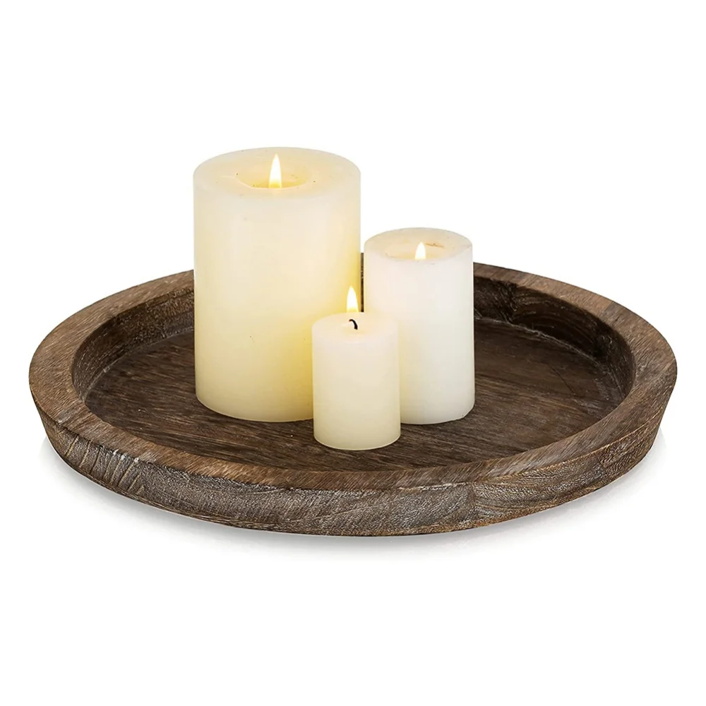 Rustic Wooden Tray Candle Holder Home Decor Accessories Candle Holder Tray Candle Tray for Farmhouse Kitchen Countertop
Rustic Wooden Tray Candle Holder Home Decor Accessories Candle Holder Tray Candle Tray for Farmhouse Kitchen Countertop