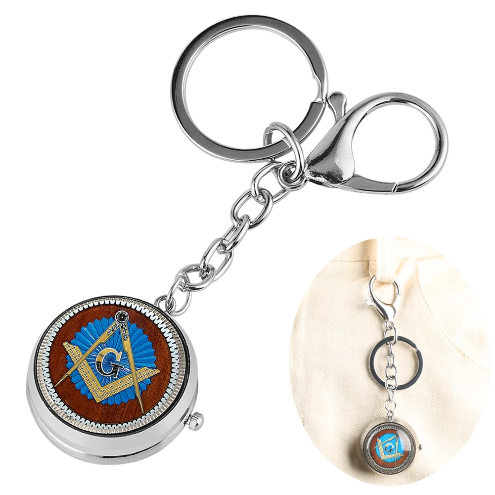 Delicate Freemason Keychain Pocket Watch Ladies Mini Small Quartz Clock Arabic Numerals Dial Men's Masonic Turntable Watch Gift
Delicate Freemason Keychain Pocket Watch Ladies Mini Small Quartz Clock Arabic Numerals Dial Men's Masonic Turntable Watch Gift