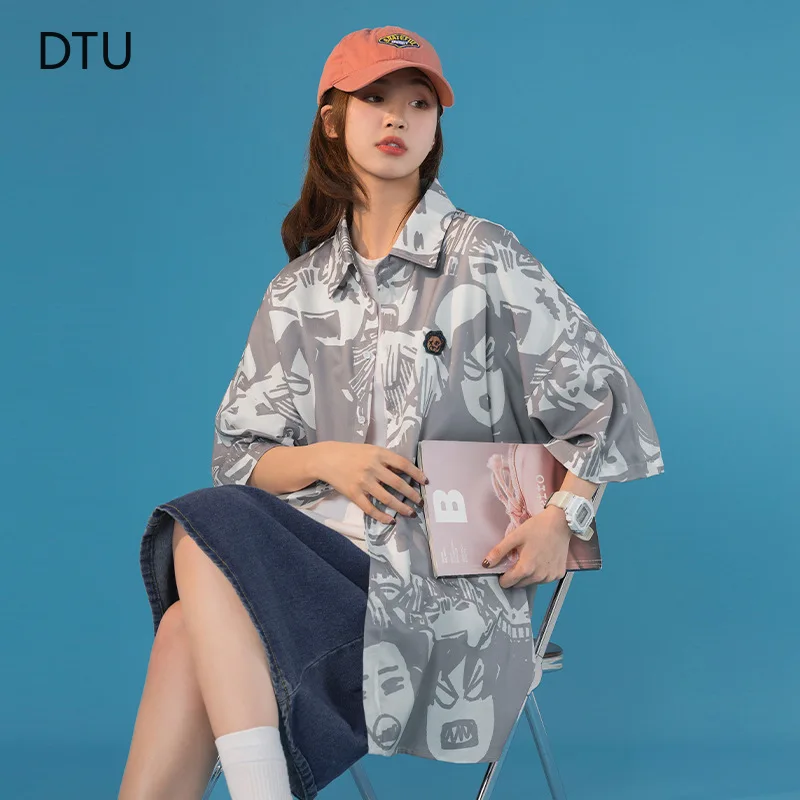 2022 Spring Summer New Short-sleeved Shirt Women Graffiti Trend Half-sleeved Shirt Jacket T-shirt
2022 Spring Summer New Short-sleeved Shirt Women Graffiti Trend Half-sleeved Shirt Jacket T-shirt
