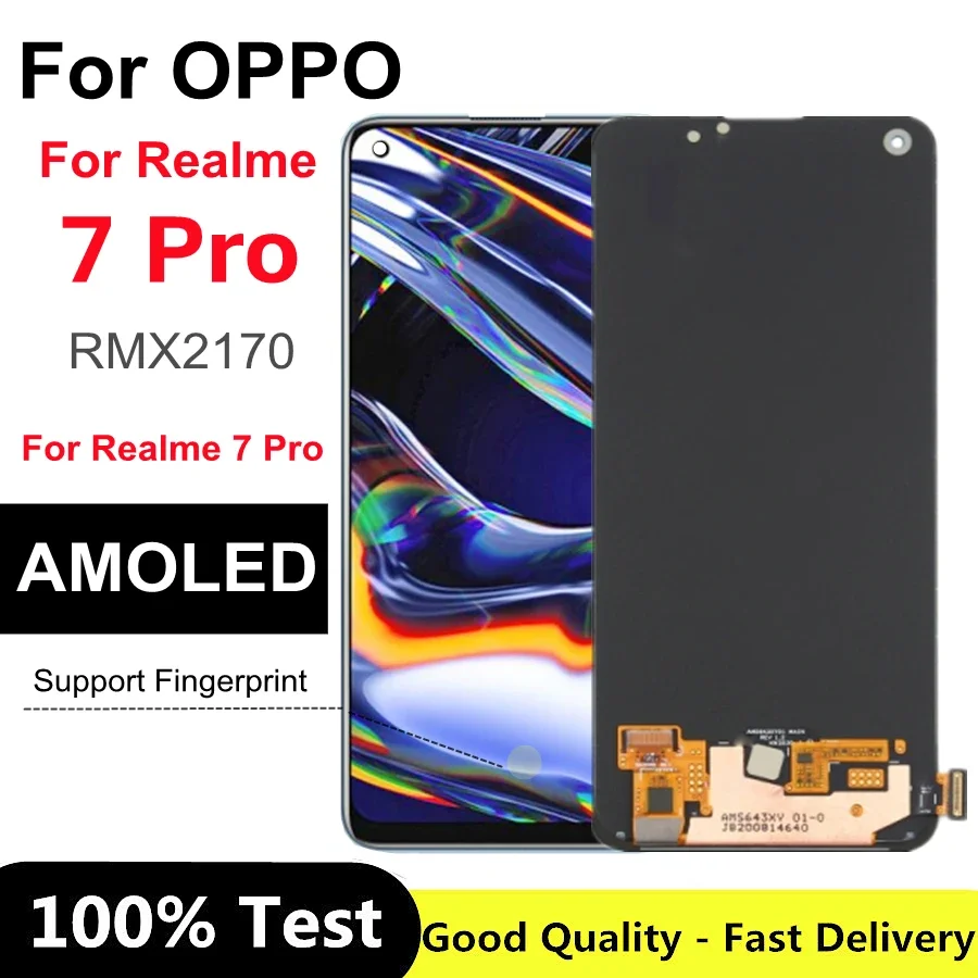 ЖК-дисплей AMOLED 6,4 дюйма для OPPO Realme 7 Pro, дигитайзер сенсорного экрана в сборе для Oppo RMX2170 Realme 7 Pro, ЖК-дисплей
ЖК-дисплей AMOLED 6,4 дюйма для OPPO Realme 7 Pro, дигитайзер сенсорного экрана в сборе для Oppo RMX2170 Realme 7 Pro, ЖК-дисплей