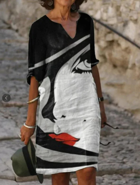 Summer 2021 European and American women's new loose casual floral print V-neck pullover
Summer 2021 European and American women's new loose casual floral print V-neck pullover
