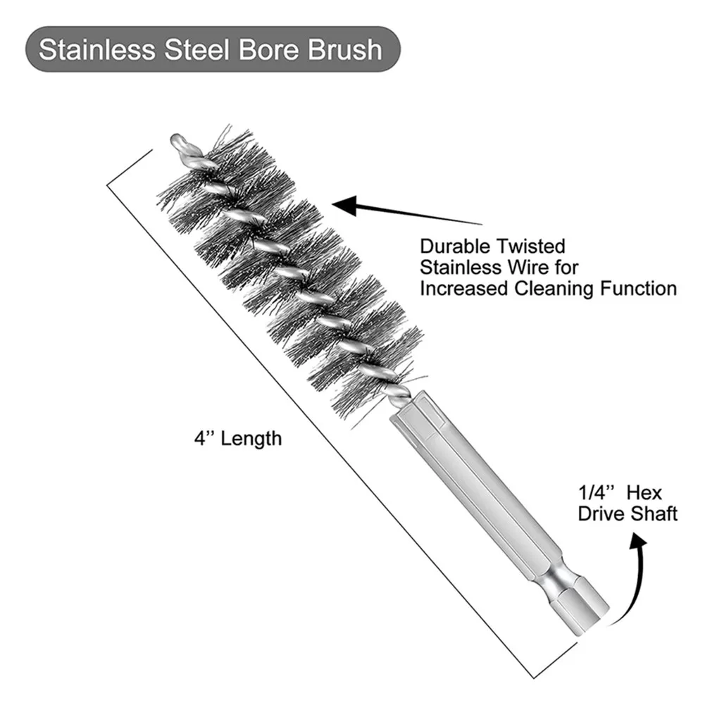 6PCS Stainless Steel Drilling Brush Twisted Wire Stainless Steel Cleaning Brushes For Electric Drill Impact Tool Cleaning
6PCS Stainless Steel Drilling Brush Twisted Wire Stainless Steel Cleaning Brushes For Electric Drill Impact Tool Cleaning