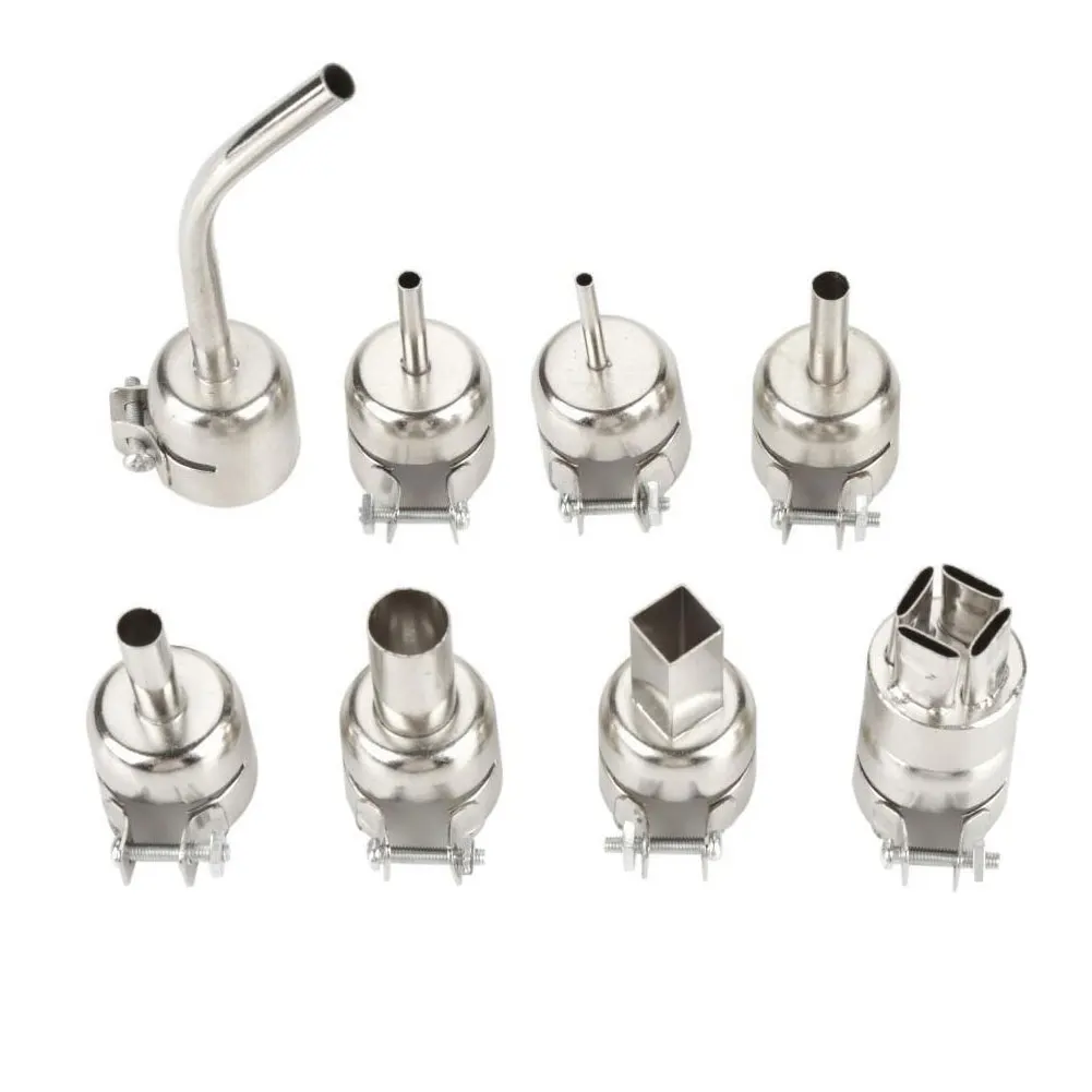 8pcs HeatGun Nozzles Heat Kit Soldering Accessories Welding Nozzles For 850 852D Series Air Pump Type Hot Air Soldering Station
8pcs HeatGun Nozzles Heat Kit Soldering Accessories Welding Nozzles For 850 852D Series Air Pump Type Hot Air Soldering Station