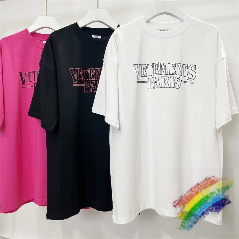 Vetements PARIS T-shirt Men Women 1:1 Best Quality Simple Casual Oversized Vintage Rose Red Black White VTM T Shirt Tees
Vetements PARIS T-shirt Men Women 1:1 Best Quality Simple Casual Oversized Vintage Rose Red Black White VTM T Shirt Tees