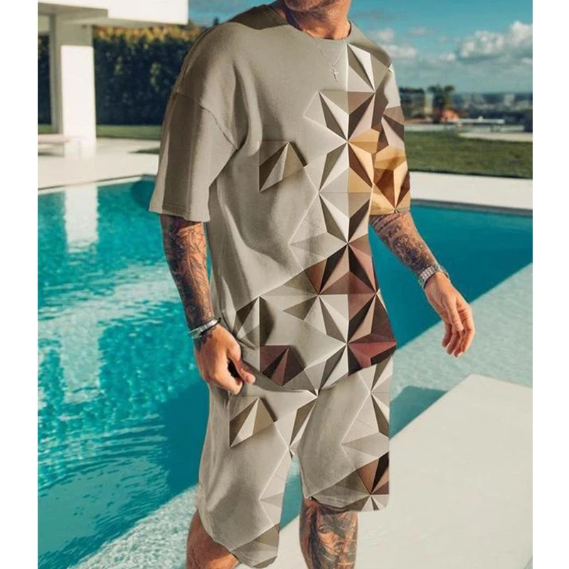 2022 New Fashion Beach Shorts Two Piece Set Summer Man Sets 3D Plaid Print Men's Sports Tracksuit Short Sleeve Oversized T-Shirt
2022 New Fashion Beach Shorts Two Piece Set Summer Man Sets 3D Plaid Print Men's Sports Tracksuit Short Sleeve Oversized T-Shirt