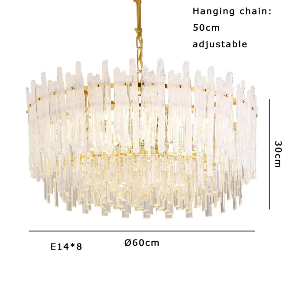 LED pendant lamp Modern Nordic luxury Crystal Suspension Gold Room Decor Dimmable Hanging Fixture Home light
LED pendant lamp Modern Nordic luxury Crystal Suspension Gold Room Decor Dimmable Hanging Fixture Home light