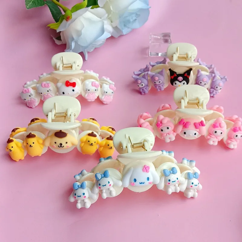 Hello Kitty Cinnamoroll Anime Sanrio Kawaii Hair Grab Girly Heart Cute My Melody Kuromi Hair Decoration Accessories Kids Toys
Hello Kitty Cinnamoroll Anime Sanrio Kawaii Hair Grab Girly Heart Cute My Melody Kuromi Hair Decoration Accessories Kids Toys