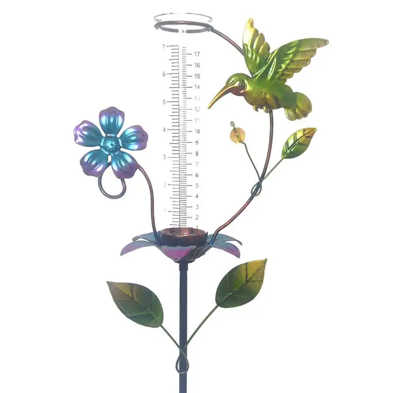 Rain Gauge With Stake Garden Stake Rain Gauge Creative Hummingbird And Flower Design Garden Rain Water Measuring Tube With Metal
Rain Gauge With Stake Garden Stake Rain Gauge Creative Hummingbird And Flower Design Garden Rain Water Measuring Tube With Metal