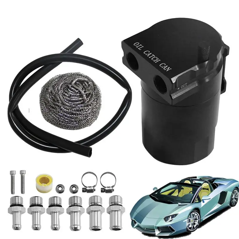 Universal 300ml 2-Port Oil Catch Can Compact Baffled Aluminum Reservoir Oil Catch Tank Air Oil Separator
Universal 300ml 2-Port Oil Catch Can Compact Baffled Aluminum Reservoir Oil Catch Tank Air Oil Separator