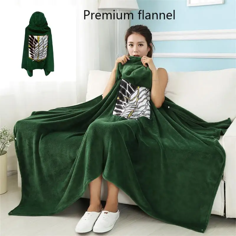 Attack Titan blanket cloak survey regiment flannel cloak Cosplay clothing Hoodie Shingeki no kyojin
Attack Titan blanket cloak survey regiment flannel cloak Cosplay clothing Hoodie Shingeki no kyojin