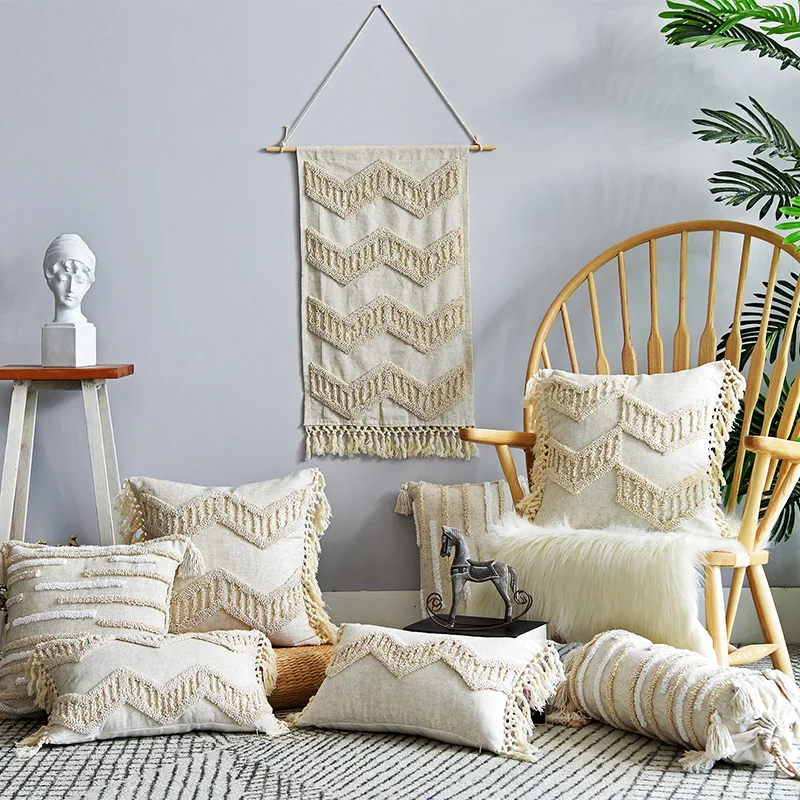 Tassels Throw Cushion Cover Tufted Pillow Cover Boho for Home Decoration Living Room Bedroom Sofa Couch Square Decor 45x45cm
Tassels Throw Cushion Cover Tufted Pillow Cover Boho for Home Decoration Living Room Bedroom Sofa Couch Square Decor 45x45cm