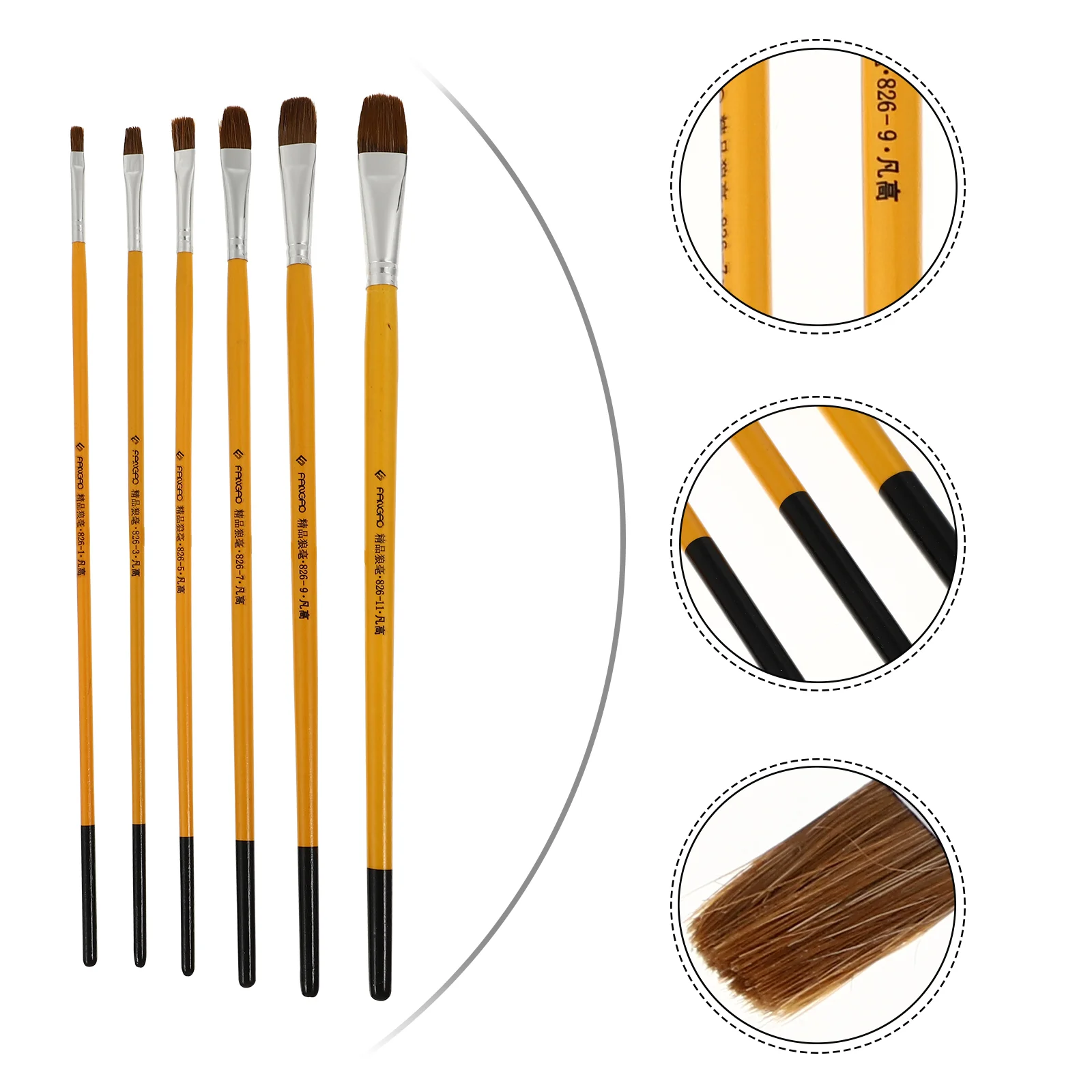 6Pcs Portable Watercolor Brushes Oil Painting Paintbrushes Professional Art Brushes
6Pcs Portable Watercolor Brushes Oil Painting Paintbrushes Professional Art Brushes