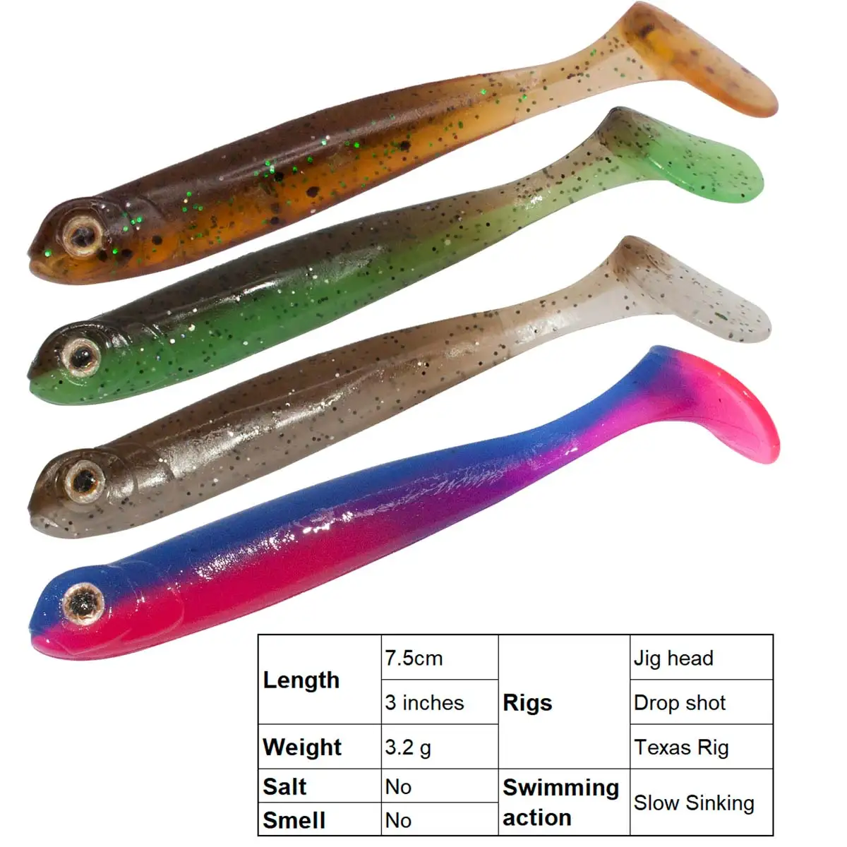 Мягкие приманки 7,5 см, 3,2 г, 6 шт., Shadster Power Tail Texas Rigs, Мормышка, форель куонь Zander, спиннинг, плавающая приманка, весло
Мягкие приманки 7,5 см, 3,2 г, 6 шт., Shadster Power Tail Texas Rigs, Мормышка, форель куонь Zander, спиннинг, плавающая приманка, весло