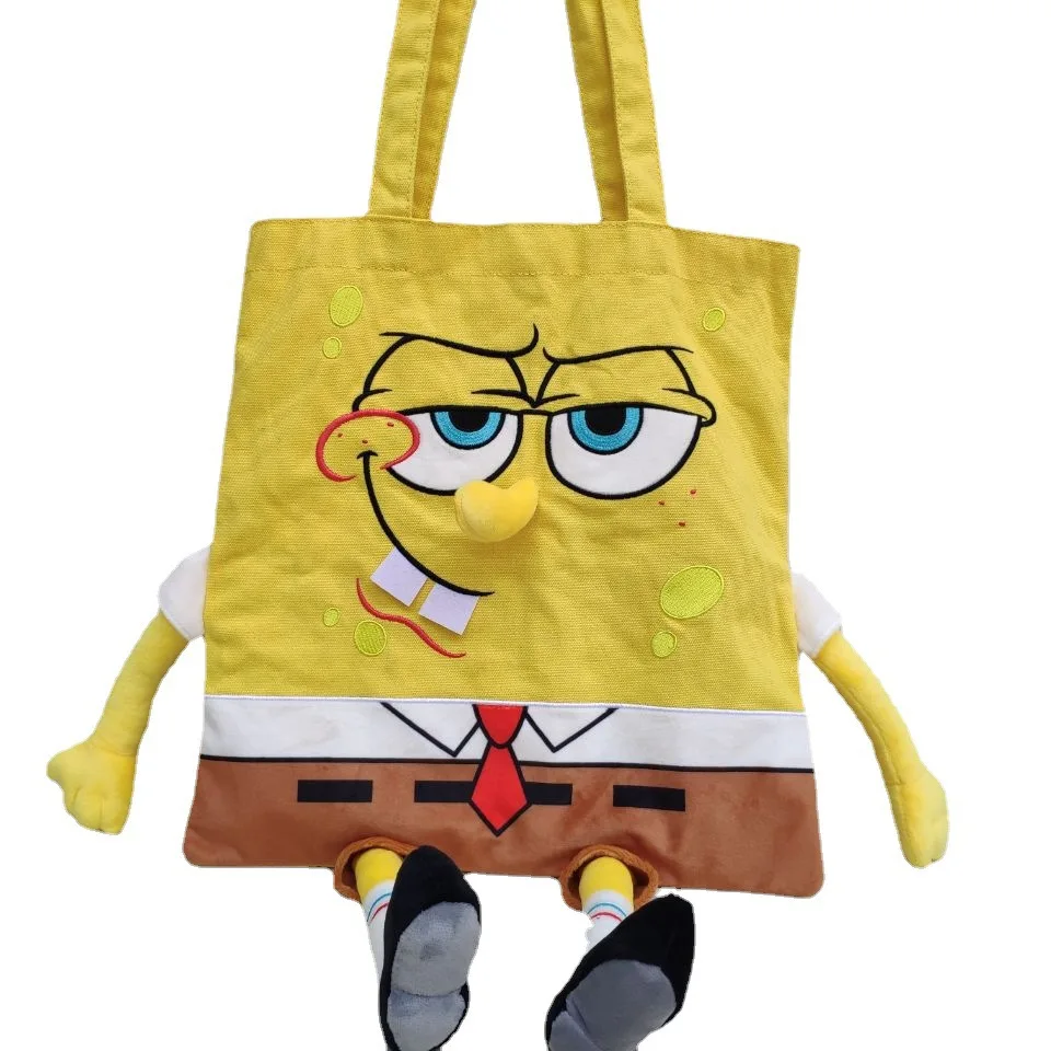 SpongeBob Tote Canvas Bag Shoulder Bag Anime Cartoon Waterproof Single Backpack Woman Handbags Student Handbag Document Bag
SpongeBob Tote Canvas Bag Shoulder Bag Anime Cartoon Waterproof Single Backpack Woman Handbags Student Handbag Document Bag