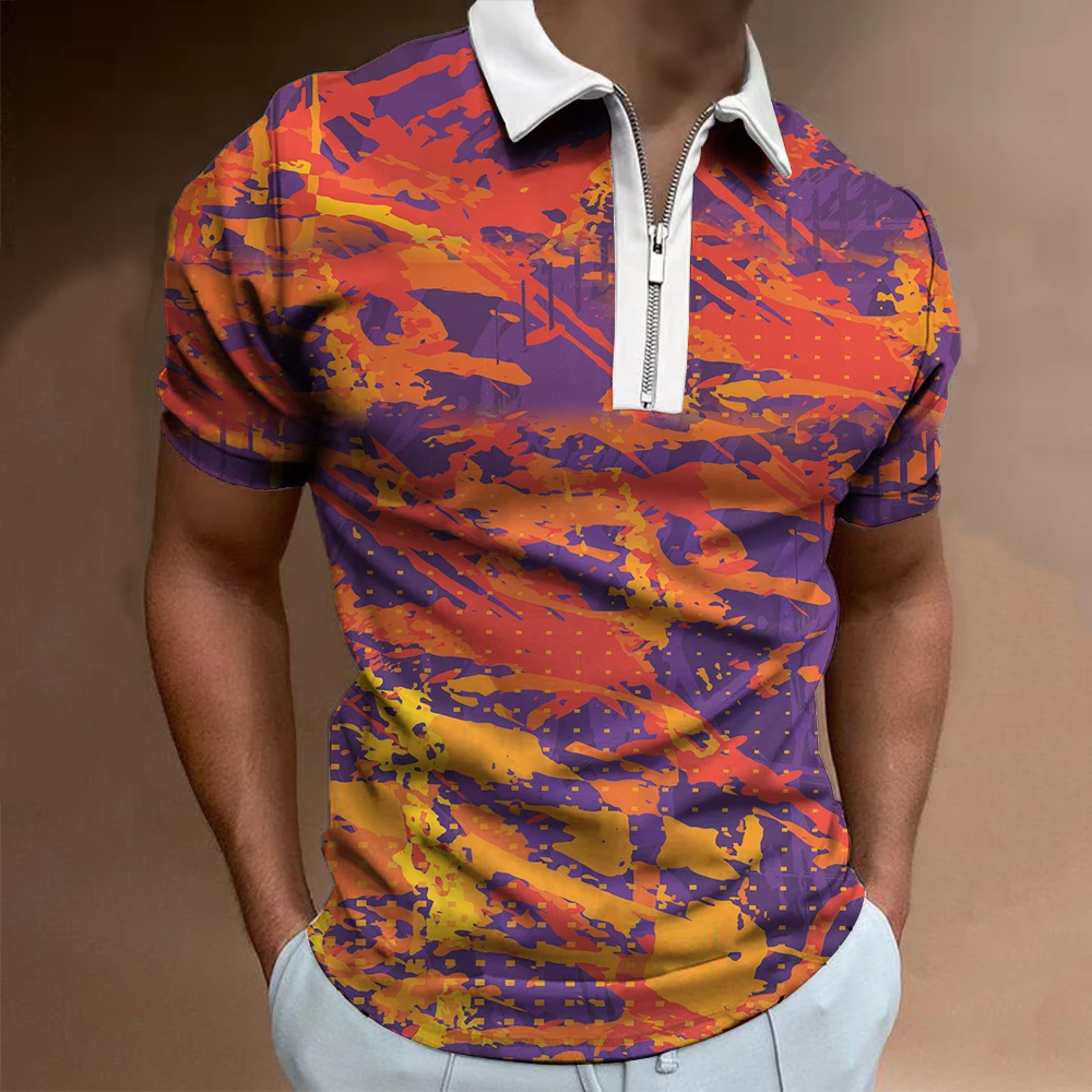 Men's Polo Shirts Summer Street Short Sleeve Zip Lapel Top Casual Slim Fashion Premium T-Shirts 2022 Mens Harajuku Polo homme
Men's Polo Shirts Summer Street Short Sleeve Zip Lapel Top Casual Slim Fashion Premium T-Shirts 2022 Mens Harajuku Polo homme